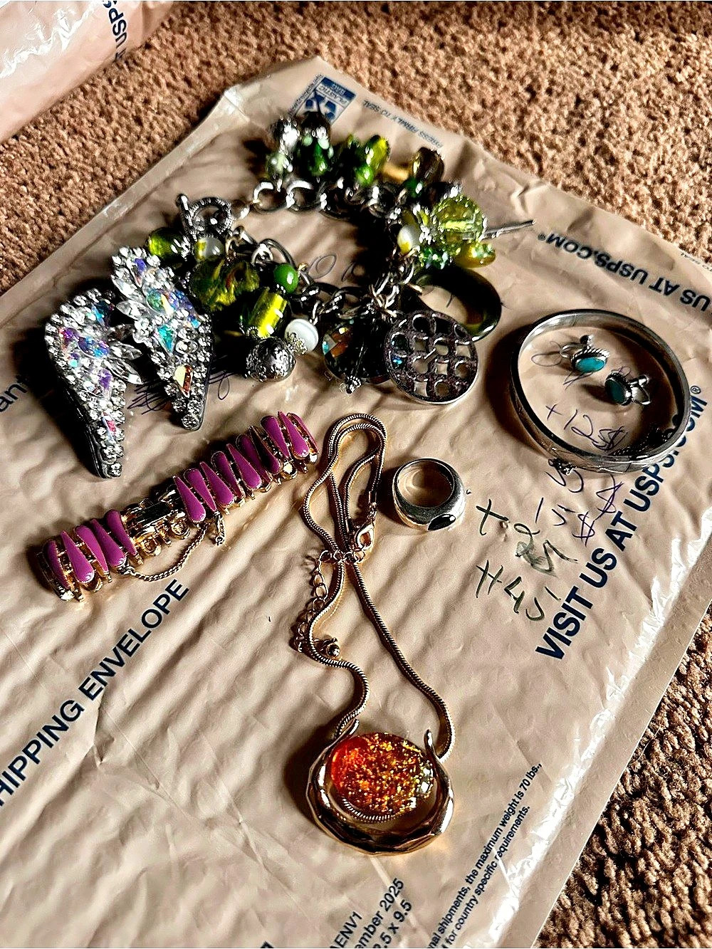 Assorted Jewelry Lot in Gold & Silver